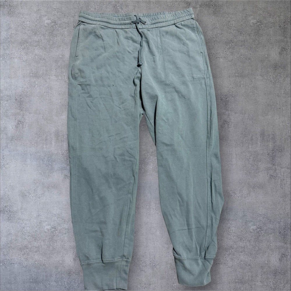 Barefoot Dreams Collection Cotton Luxe Lounge Joggers Gray Blue L